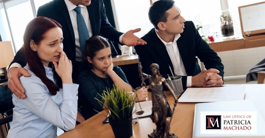 family arguing over child support