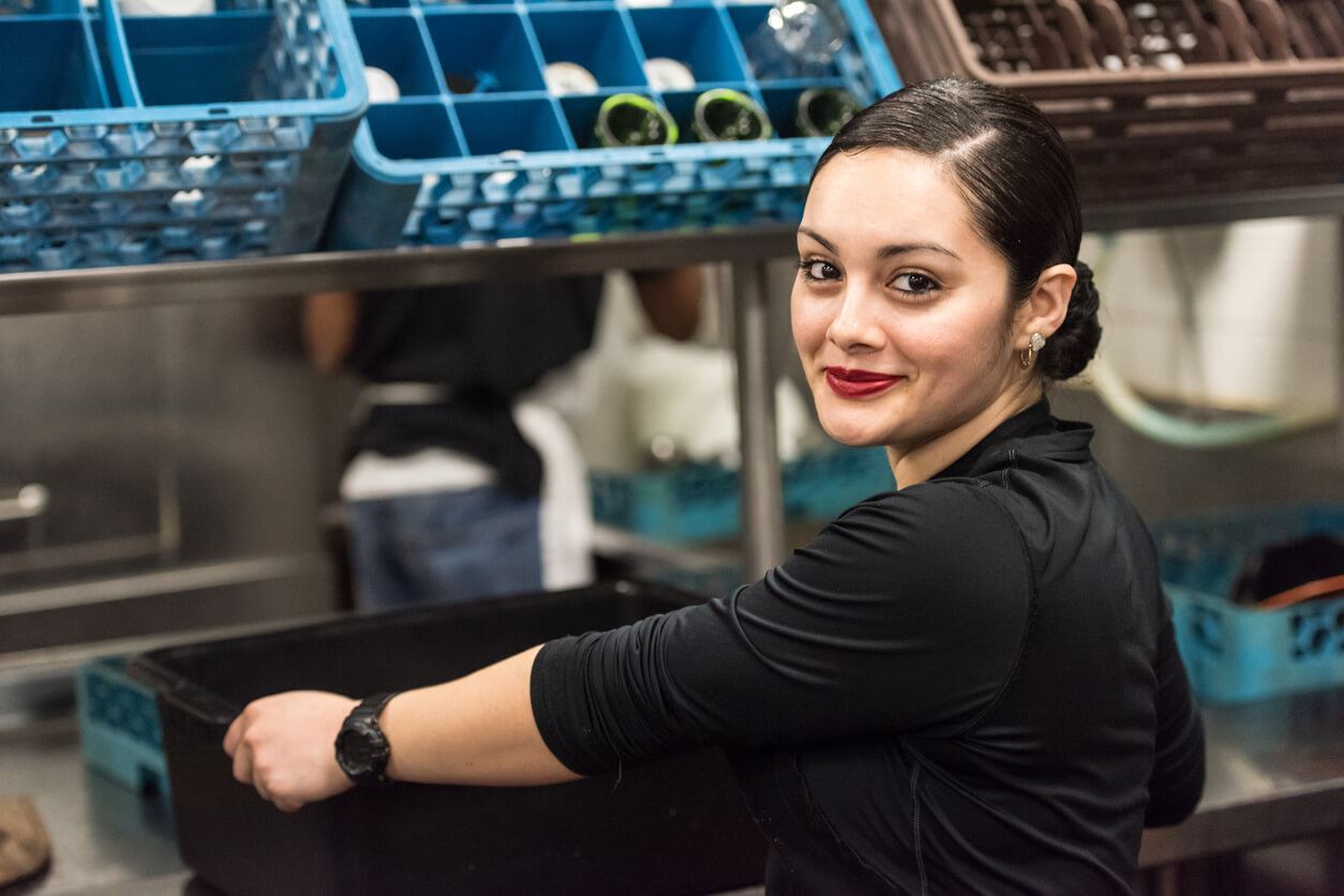 woman at her job